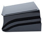 A Picture of product UNV-08116 Universal® Recycled Telephone Stand and Message Center, 12.25 x 10.5 5.25, Black