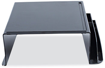 Universal® Recycled Telephone Stand and Message Center, 12.25 x 10.5 5.25, Black
