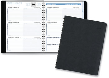 AT-A-GLANCE® The Action Planner® Weekly Appointment Book 11 x 8, Black Cover, 12-Month (Jan to Dec): 2026