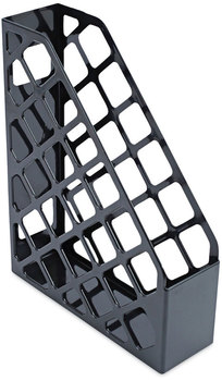 Universal® Recycled Plastic Magazine File 3 x 10 11.88, Black