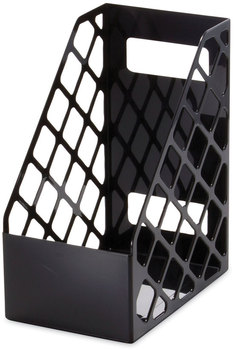 Universal® Recycled Plastic Large Magazine File 6.25 x 9.5 11.88, Black