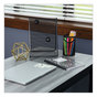A Picture of product UNV-08854 Universal™ Pocket Highlighters Fluorescent Blue Ink, Chisel Tip, Barrel, Dozen
