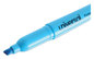 A Picture of product UNV-08854 Universal™ Pocket Highlighters Fluorescent Blue Ink, Chisel Tip, Barrel, Dozen