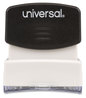 A Picture of product UNV-10044 Universal® Pre-Inked One-Color Stamp Message COMPLETED, Blue Ink