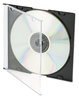 A Picture of product IVR-85800 Innovera® CD/DVD Slim Jewel Cases Clear/Black, 100/Pack