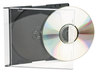 A Picture of product IVR-85825 Innovera® CD/DVD Slim Jewel Cases Clear/Black, 25/Pack
