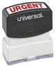 A Picture of product UNV-10070 Universal® Pre-Inked One-Color Stamp Message URGENT, Red