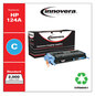 A Picture of product IVR-86001 Innovera® 86000, 86001, 86002, 86003 Laser Cartridge Remanufactured Cyan Toner, Replacement for 124A (Q6001A), 2,000 Page-Yield