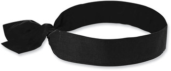 ergodyne® Chill-Its 6700 Cooling Polymer Headband with Tie. One Size Fits Most. 36.5 X 2 in. Black. Ships in 1-3 Business Days.