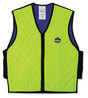 A Picture of product EGO-12536 ergodyne® Chill-Its 6665 Embedded Polymer Cooling Vest with Zipper Nylon/Polymer, 2X-Large, Lime, Ships in 1-3 Business Days