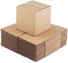 A Picture of product UNV-101010 Universal® Brown Corrugated Cubed Fixed-Depth Shipping Boxes Regular Slotted Container (RSC), Large, 10" x 10" x 10", Kraft, 25/Bundle