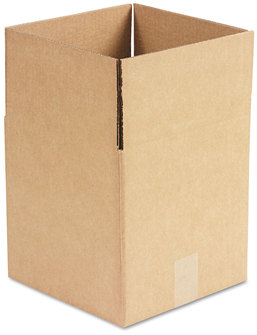 Universal® Brown Corrugated Cubed Fixed-Depth Shipping Boxes Regular Slotted Container (RSC), Large, 10" x 10" x 10", Kraft, 25/Bundle