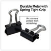 A Picture of product UNV-10199 Universal® Binder Clips Mini, Black/Silver, 12/Box
