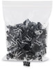A Picture of product UNV-10199VP Universal® Binder Clips Clip Zip-Seal Bag Value Pack, Mini, Black/Silver, 144/Pack