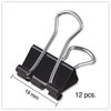 A Picture of product UNV-10200VP Universal® Binder Clips Small, Black/Silver, 12/Box