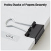 A Picture of product UNV-10200VP Universal® Binder Clips Small, Black/Silver, 12/Box