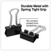 A Picture of product UNV-10200VP Universal® Binder Clips Small, Black/Silver, 12/Box