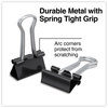 A Picture of product UNV-10200VP3 Universal® Binder Clips Value Pack, Small, Black/Silver, 36/Box
