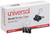 A Picture of product UNV-10200VP3 Universal® Binder Clips Value Pack, Small, Black/Silver, 36/Box