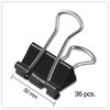 A Picture of product UNV-10210VP Universal® Binder Clips Clip Zip-Seal Bag Value Pack, Medium, Black/Silver, 36/Pack