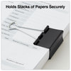 A Picture of product UNV-10220VP Universal® Binder Clips Clip Zip-Seal Bag Value Pack, Large, Black/Silver, 36/Pack