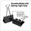 A Picture of product UNV-10220VP Universal® Binder Clips Clip Zip-Seal Bag Value Pack, Large, Black/Silver, 36/Pack
