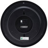 A Picture of product UNV-10417 Universal® Deluxe 13 1/2" Indoor/Outdoor Atomic Clock 13.5" Overall Diameter, Black Case, 1 AA (sold separately)