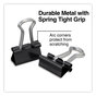A Picture of product UNV-11060 Universal® Binder Clips with Storage Tub, Mini, Black/Silver, 60/Pack