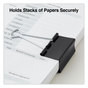 A Picture of product UNV-11112 Universal® Binder Clips with Storage Tub, Large, Black/Silver, 12/Pack