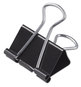 A Picture of product UNV-11124 Universal® Binder Clips with Storage Tub, Medium, Black/Silver, 24/Pack