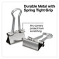 A Picture of product UNV-11240 Universal® Binder Clips with Storage Tub, Small, Silver, 40/Pack