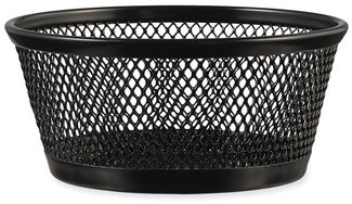 Universal® Deluxe Mesh Jumbo Storage Dish 4.38" Diameter x 2"h, Black