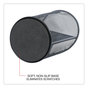 A Picture of product UNV-20019 Universal® Metal Mesh 3-Compartment Pencil Cup 4.13" Diameter x 6"h, Black