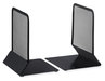 A Picture of product UNV-20025 Universal® Metal Mesh Bookends Nonskid, 5.38 x 6.75, Black, 1 Pair