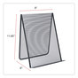 A Picture of product UNV-20027 Universal® Metal Mesh Document Holder Free Standing, 35 Sheet Capacity, Black