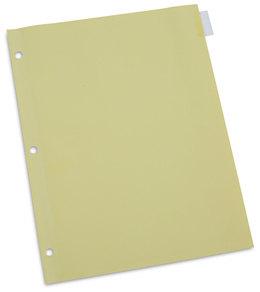 Universal® Insertable Tab Index 8-Tab, 11 x 8.5, Buff, Clear Tabs, 24 Sets