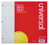 A Picture of product UNV-20911 Universal® Filler Paper 3-Hole, 8.5 x 11, Medium/College Rule, 100/Pack