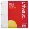 A Picture of product UNV-20920 Universal® Filler Paper 3-Hole, 8 x 10.5, Wide/Legal Rule, 200/Pack