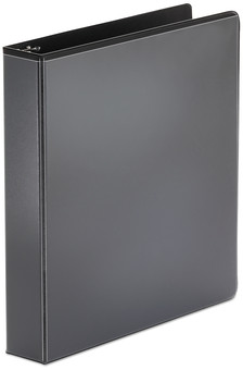 Universal® Economy Round Ring View Binder 3 Rings, 1.5" Capacity, 11 x 8.5, Black
