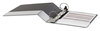 A Picture of product UNV-20991 Universal® Economy Round Ring View Binder 3 Rings, 3" Capacity, 11 x 8.5, Black