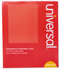 A Picture of product UNV-21010 Universal® Transparent Sheets Black and White Laser Printer Transparency Film, 8.5 x 11, 100/Pack