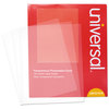 A Picture of product UNV-21010 Universal® Transparent Sheets Black and White Laser Printer Transparency Film, 8.5 x 11, 100/Pack