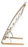 A Picture of product ABA-DDEXPO6WBC Alba™ Literature Floor Display Rack 19.68 x 13.38 36.61, White/Woodgrain