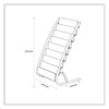 A Picture of product ABA-DDEXPO8WBC Alba™ Literature Floor Display Rack 22.8 x 19.69 36.61, White/Woodgrain