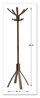 A Picture of product ABA-PMCAFE Alba™ Café Wood Coat Stand Cafe Ten Peg/Five Hook, 21.67w x 21.67d 69.33h, Espresso Brown