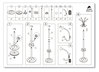 A Picture of product ABA-PMCLAS Alba™ Chromy Coat Stand 12 Knobs, 16w x 16d 70.5h, Chrome/Black