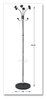A Picture of product ABA-PMCLAS Alba™ Chromy Coat Stand 12 Knobs, 16w x 16d 70.5h, Chrome/Black