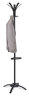 A Picture of product ABA-PMCLEON Alba™ CLEO Coat Stand Alone Rack, Ten Knobs, Steel/Plastic, 19.75w x 19.75d 68.9h, Black