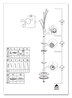 A Picture of product ABA-PMFESTN Alba™ Festival Coat Stand with Umbrella Holder, Five Knobs, 14w x 14d 73.67h, Black