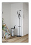 A Picture of product ABA-PMFESTN Alba™ Festival Coat Stand with Umbrella Holder, Five Knobs, 14w x 14d 73.67h, Black